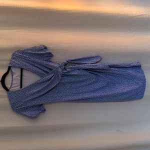 Seraphine Short Sleeve Ditzy Dots Wrap Maternity Dress